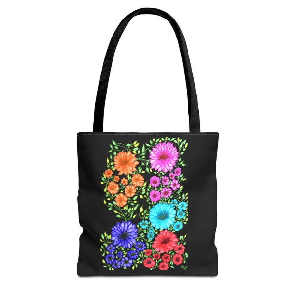 Floral Themed Design Tote Bag