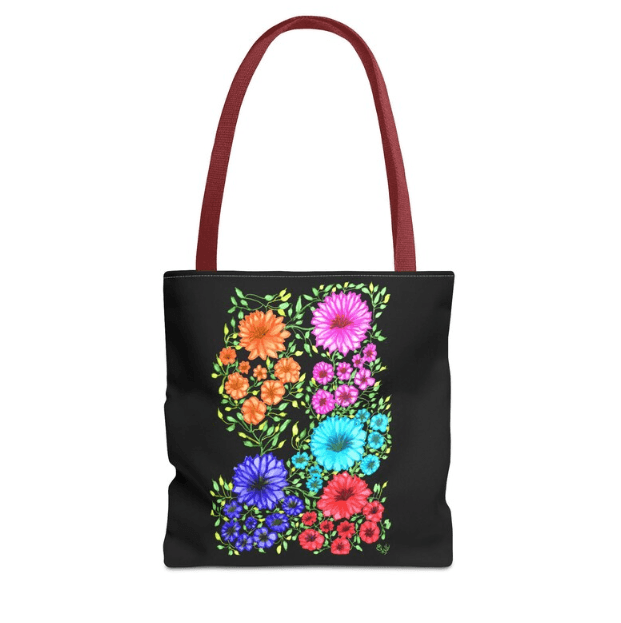 Floral Themed Design Tote Bag
