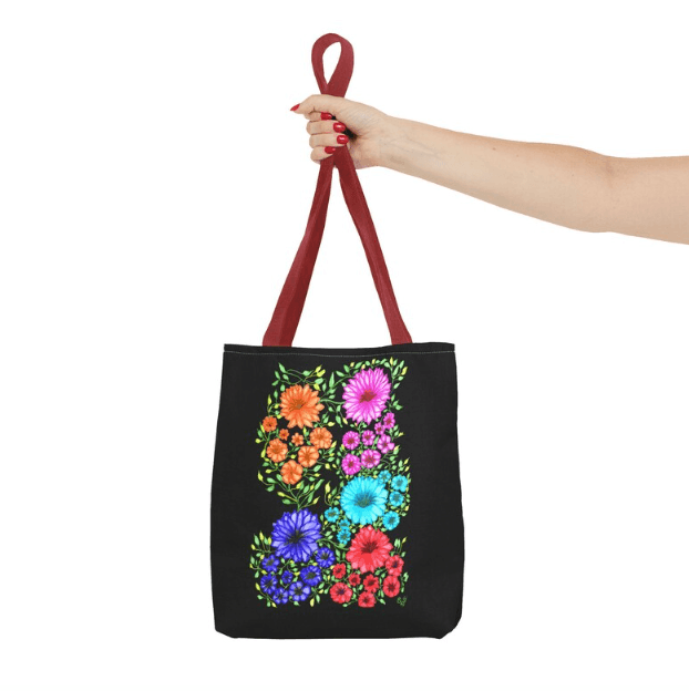 Floral Themed Design Tote Bag